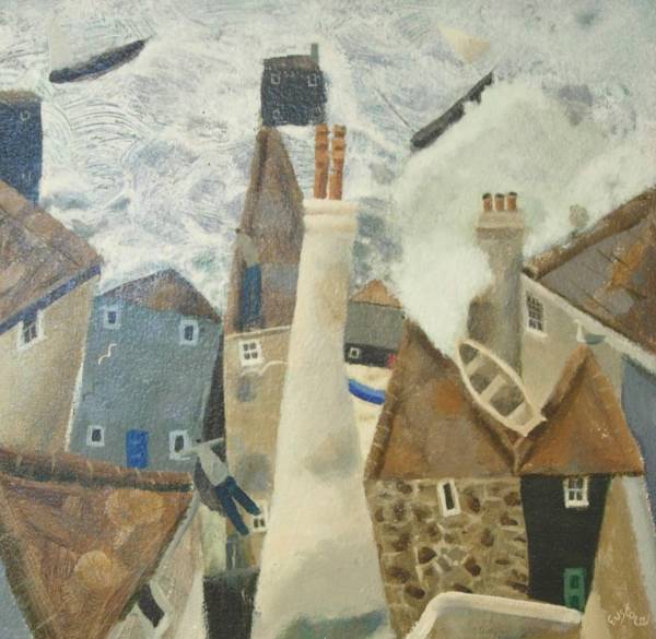 - Mixed Media on Board, Painting by David Eustace, measuring 28 x 28 cm (H x W) framed at 40 x 41 cm £1095